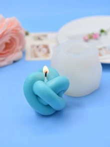 1pc Khuôn silicon tự làm thiết kế dây thừng - trắng - Xem 1