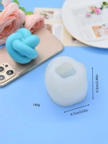 1pc Khuôn silicon tự làm thiết kế dây thừng - trắng - Xem 3