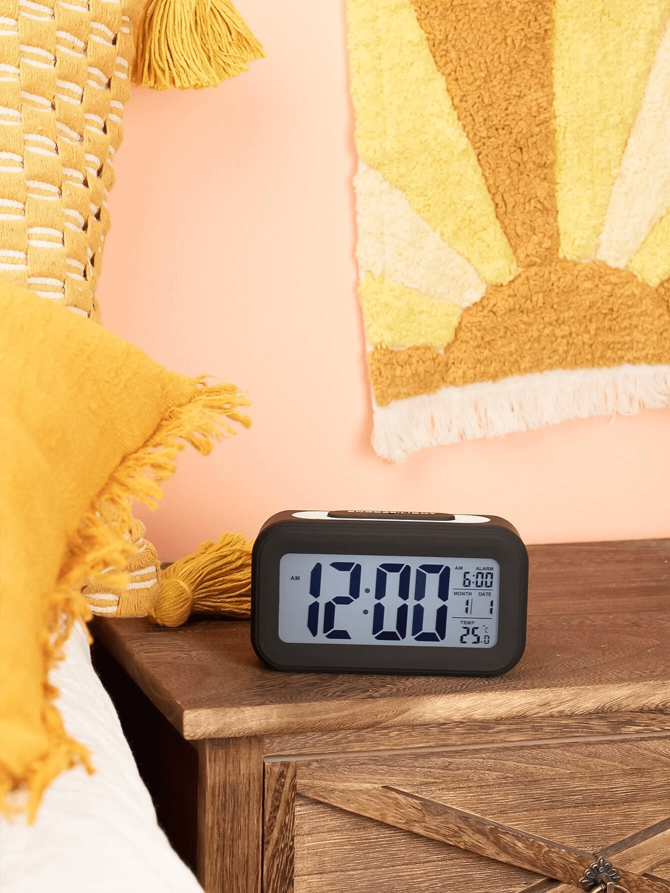 1pc Rectangle Alarm Clock SHEIN USA