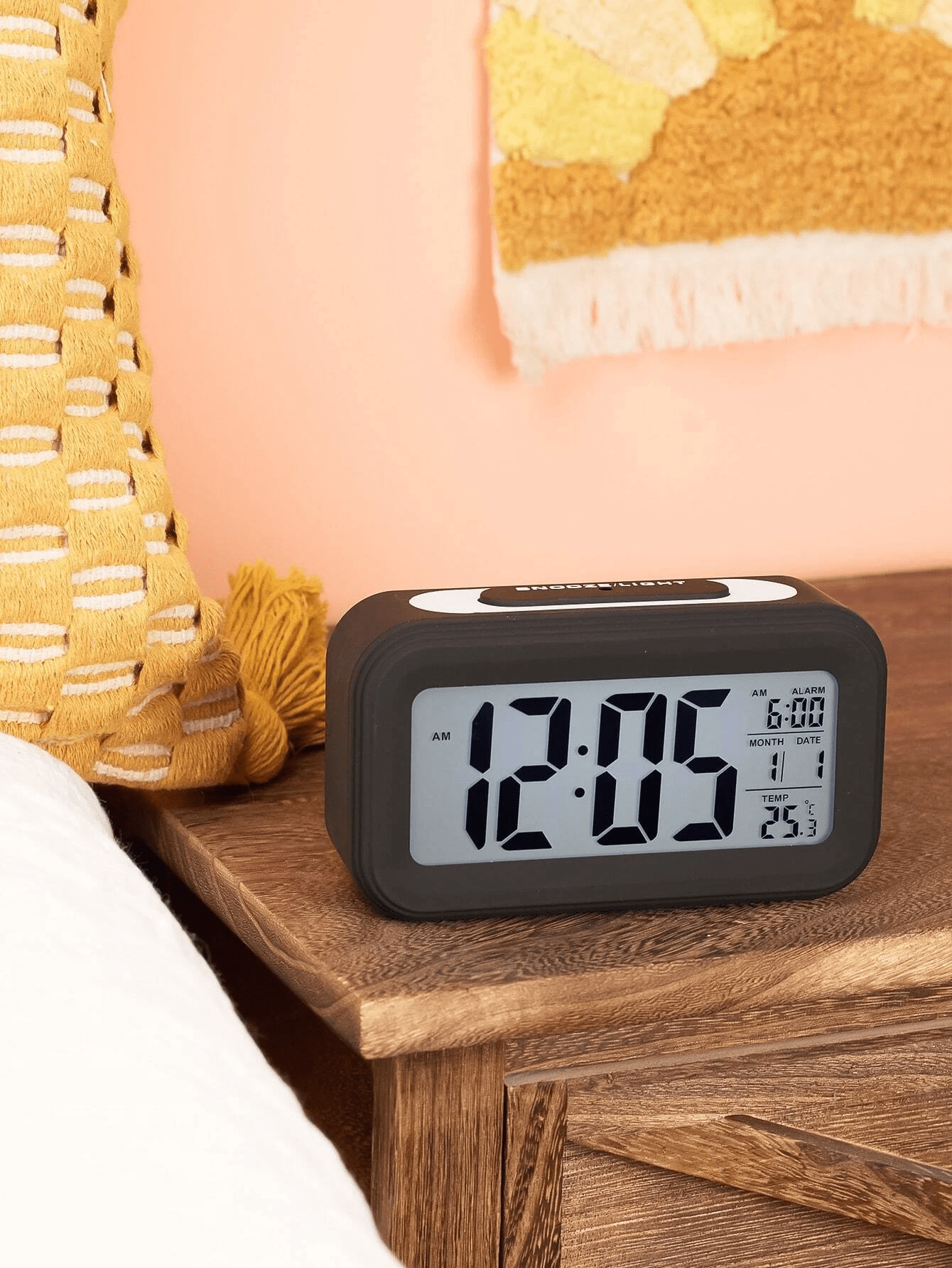 1pc Rectangle Alarm Clock SHEIN USA