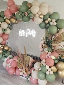 Bóng Bay Cát Trắng 12 Inch 20 Chiếc Bong Bóng Sinh Nhật Vui Vẻ Giới Tính Tiết Lộ Trang Trí Đám Cưới Dự Tiệc Cung Cấp - Màu be - Xem 3