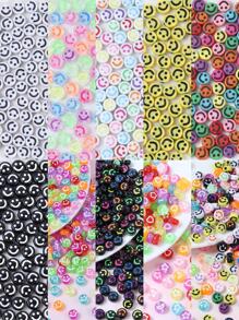 100pcs/set Creative Expression Pattern DIY Bead For Women For DIY Jewelry Making - Multicolor - View 5