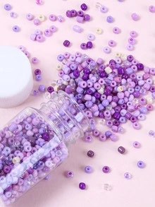 1box Bead DIY Jewelry Accessory - Purple - View 4