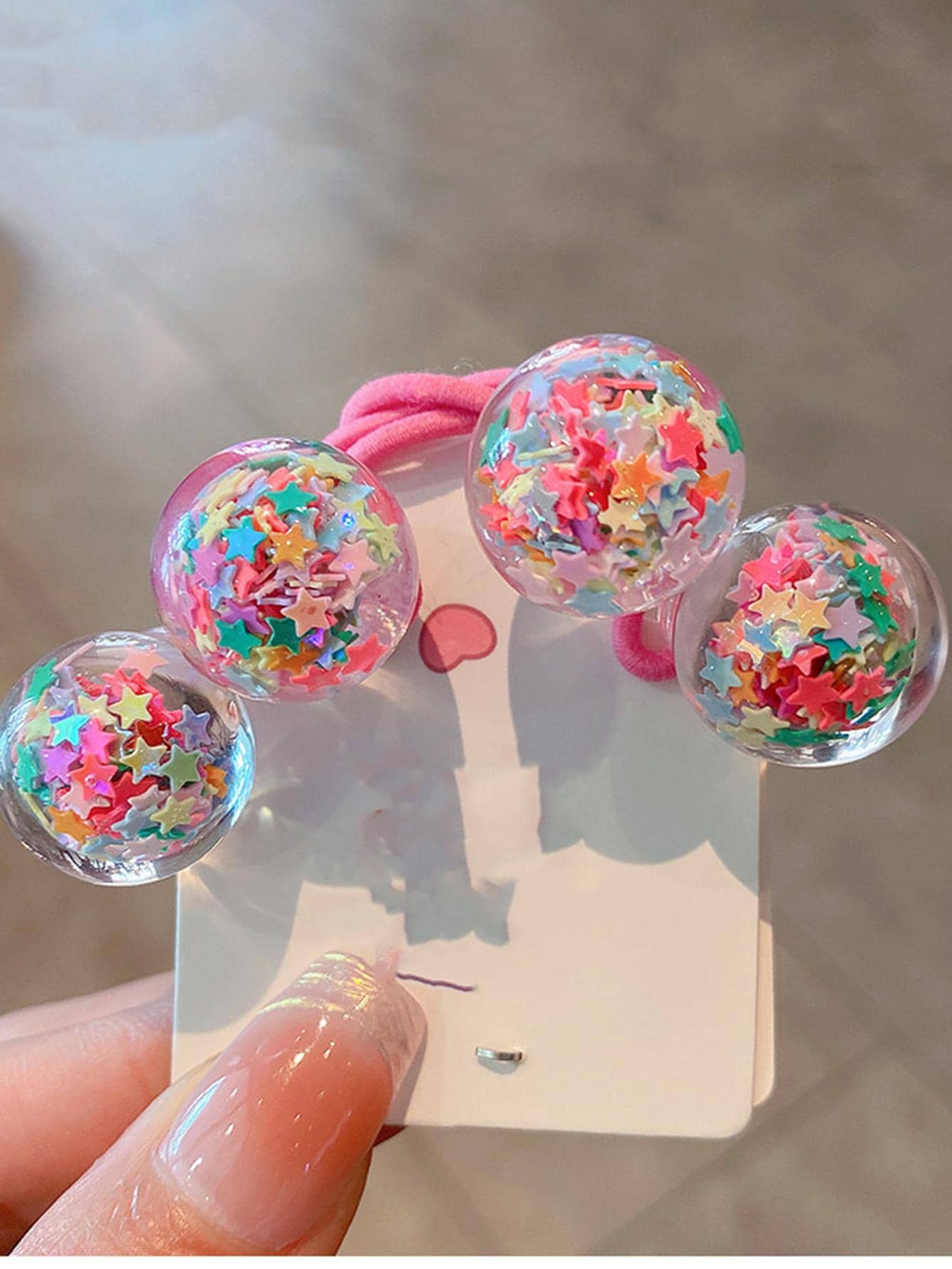 2 件女孩舞会装饰发带，适合圣诞节 - 玫紅色 - 查看 1