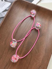 2 件女孩舞会装饰发带，适合圣诞节 - 玫紅色 - 查看 8