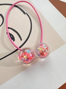 2 件女孩舞会装饰发带，适合圣诞节 - 玫紅色 - 查看 5