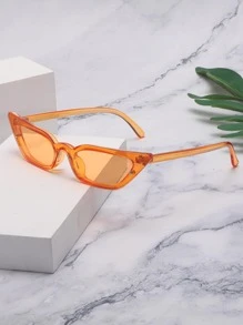 Mắt Kính Thời Trang Mắt Mèo - trái cam - Xem 3