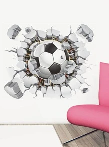 1 miếng dán tường họa tiết bóng đá, nhãn dán, decal dán tường, decal vinyl trang trí nhà cửa, vật dụng trang trí mùa xuân làm mới ngôi nhà của bạn, nhãn dán trang trí Rama quà tặng sinh nhật tốt nghiệp - Nhiều màu - Xem 1