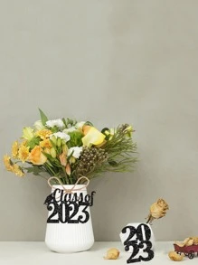 12pcs Graduation Party Decoration - Black - View 1