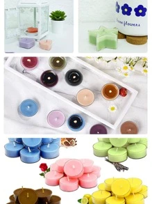7pcs Clear Candle Mold