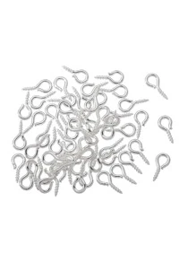 yuenz 200 Cái/bộ Thời Trang Sắt Cừu Mắt Móng Tự Làm Phụ Kiện Trang Sức Dành Cho Nữ Cho Tự Làm Trang Sức Làm - Bạc - Xem 2