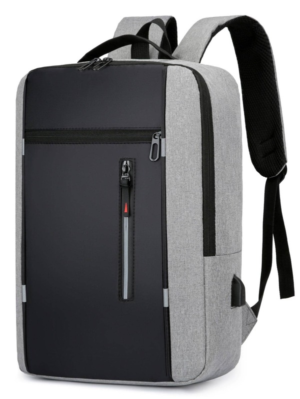 15.6 Inch Colorblock Laptop Backpack Water-Proof With Usb Charging Port For Work Travel Cabin Bag Summer College Bag Bag For School Multi-Functional Outdoor Water-Proof Camping Hiking Men Gifts Multi-Functional Portable Fashionable Casual Man Dad Gifts Boyfriend Gifts Vacation Funny Gifts Christmas Holiday Thanksgiving Gifts Chest Bag Side Bags Satchel Bag Leather Bag Hobo Bag Travel Essentials Holiday Essentials School Bag Travel Bag Back To School Laptop Case The Sporty Life Summer Bag Springbreak Bag Pack Hiking Bag Weekend Bag Backpacks Travel Must Haves Large Bag Laptop Bag, School Supplies, Big Backpack, Back To School Bags, Large Capacity, Waterproof, Laptop Compartment, Luggage Strap Design, Airline Approved, Lightweight, Perfect For Back To School, Outdoors, Travel, Outings