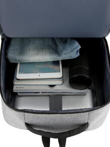 15.6 英寸彩色笔记本电脑背包防水带 USB 充电端口适用于工作旅行登机包夏季大学包学校包多功能户外防水露营徒步旅行男士礼物多功能便携式时尚休闲男士爸爸礼物男朋友礼物度假趣味礼物圣诞节感恩节礼物胸包侧包挎包皮包流浪包旅行必需品假日必需品学校包旅行包返校笔记本电脑包运动生活夏季包春假包徒步旅行包周末包背包旅行必备品大包笔记本电脑包、学校用品、大背包、返校包、大容量、防水、笔记本电脑隔层、行李带设计、航空认可、轻便、非常适合返校、户外、旅行、郊游 - 灰色 - 查看 8