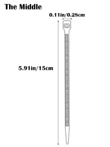 Bộ 100 Đồng Màu Tự Khóa Cáp Nylon Khóa Kéo Thắt, Nhựa Đa Năng Tự Khóa Dây Cáp Cho Gia Đình - màu xanh lá - Xem 8