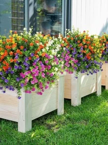 8 件人造花、桌面装饰、餐桌摆饰、人造花、塑料花 - 彩色 - 查看 5