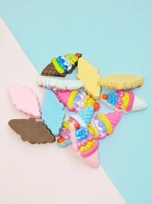 12 Cái Phụ Kiện Tóc Tự Làm Hình Kem Dễ Thương Cho Nữ Để Làm Kẹp Tóc - Nhiều màu - Xem 5