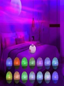 1 pieza Lámpara de proyección galaxia - Blanco - Ver 5