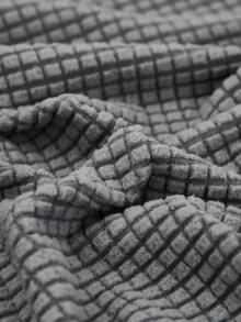 1pc Solid Color Sofa Seat Cushion Cover - Light Grey - View 4