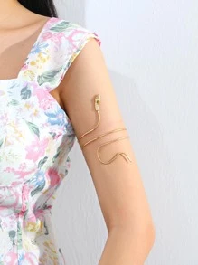 Bracelet design serpent - Doré - Voir 4