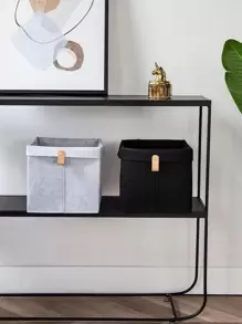 1PC Nordic Felt Storage Basket Living Room Tea Table Sundries Storage Basket Cloth Felt Storage Box Bedroom Neatening