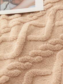 Bộ 1 Mền chần bông hình học, Chăn ngủ vải kaki dệt giữ nhiệt, Home - Màu Khaki - Xem 7