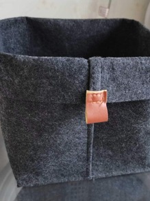 1PC Nordic Felt Storage Basket Living Room Tea Table Sundries Storage Basket Cloth Felt Storage Box Bedroom Neatening