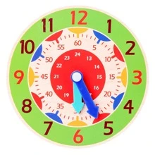 1pc Clock Design Model Teaching Aid - Green - View 1