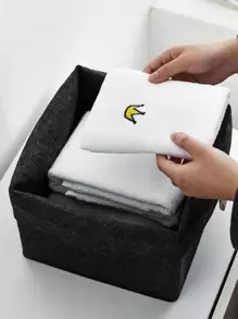 1PC Nordic Felt Storage Basket Living Room Tea Table Sundries Storage Basket Cloth Felt Storage Box Bedroom Neatening