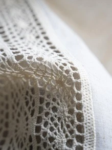 Tassel Decor Single Panel Curtain - Beige - View 7