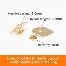 3 Cái/bộ Sáng Tạo Ngôi Sao Rừng Biển Thiết Kế Hợp Kim Thổ Cẩm Dành Cho Nam Nữ Cho Quần Áo Túi Trang Trí - Nhiều màu - Xem 5