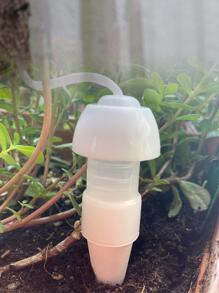 1pc Mini Automatic Watering Head, Plastic Clay Drip Water Device For Garden - White - View 7