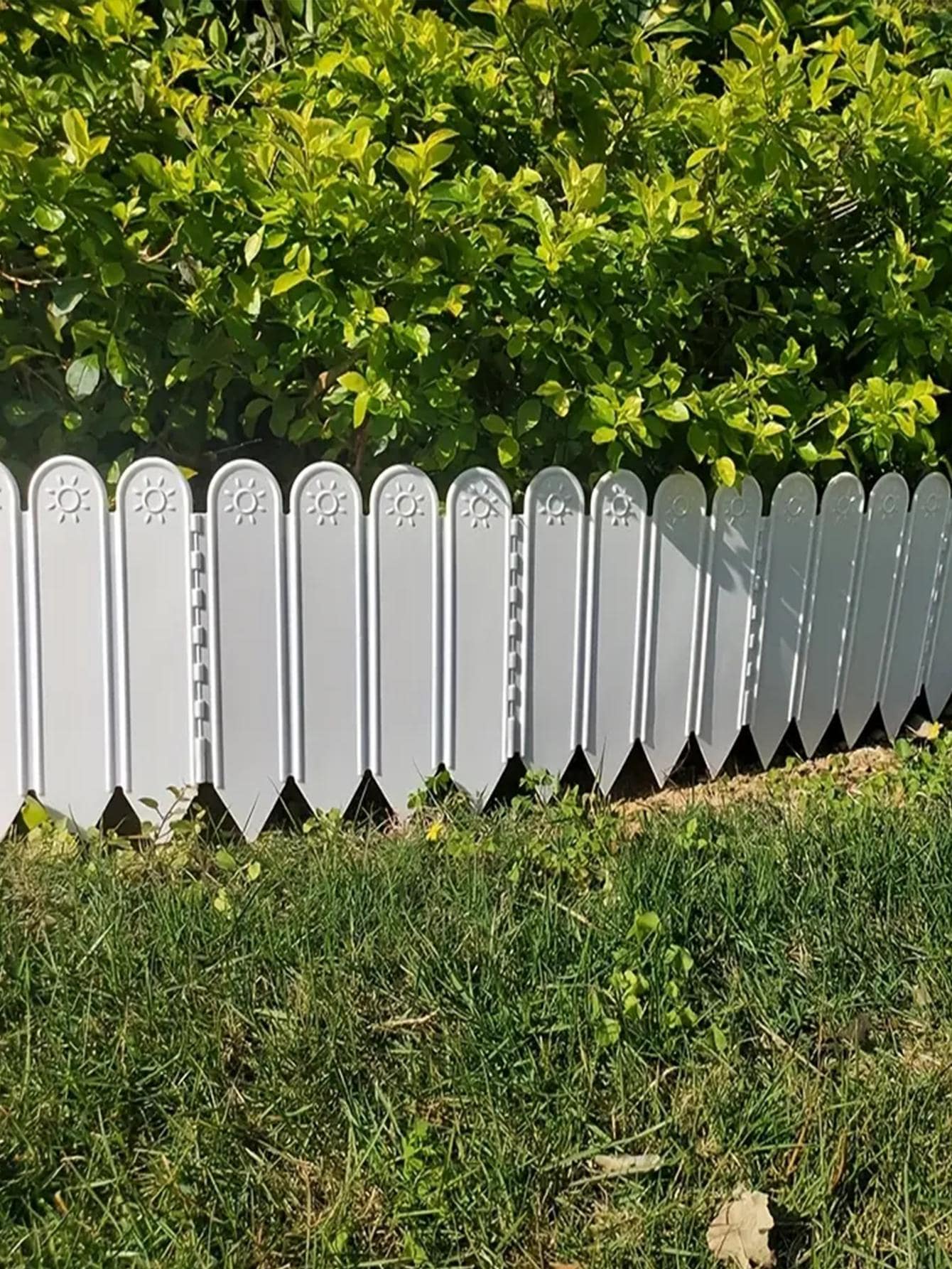 10 Cái/bộ PP Hàng Rào Trang Trí Sân Vườn Sáng Tạo Hoa Văn Mặt Trời Màu Xám Ngoài Trời Hàng Rào Sân Vườn Cho Rau Sân Bãi Cỏ