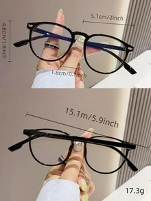 Women's Fashionable Design Glasses - Black - View 4