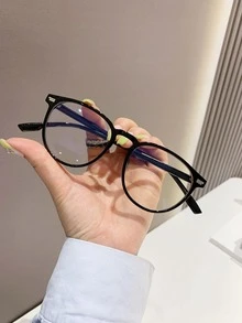 Women's Fashionable Design Glasses - Black - View 2