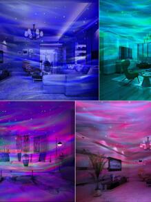 1pc ABS Projection Light, Modernist Adjustable Galaxy Projector For Bedroom, Party - Black - View 4