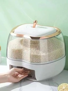 1pc Clear Moisture-proof Food Storage Box - White - View 2