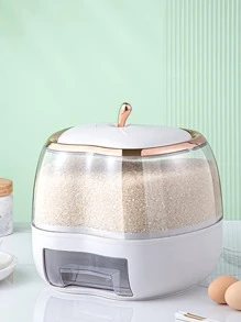 1pc Clear Moisture-proof Food Storage Box - White - View 1