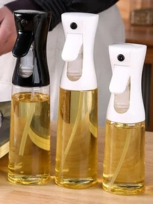 1pc ABS Oil Sprayer, Nordic Transparent Pressurized Oil Spray Bottle For Kitchen - White - View 3
