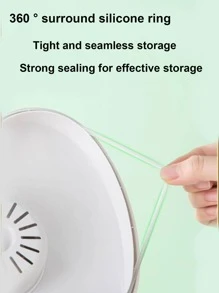 1pc Clear Moisture-proof Food Storage Box - White - View 5