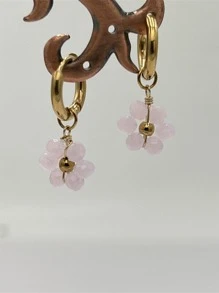 Boucles d'oreilles pendantes à fleurs pour la Saint-Valentin