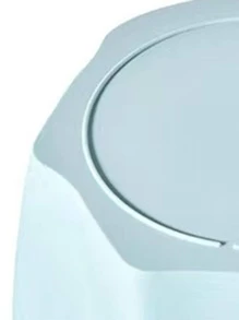 1 thùng rác nhựa, thùng rác bất đối xứng màu xanh lá cây Bắc Âu cho gia đình - màu xanh lá - Xem 3