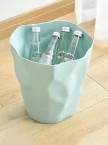 1 thùng rác nhựa, thùng rác bất đối xứng màu xanh lá cây Bắc Âu cho gia đình - màu xanh lá - Xem 5