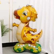 1pc Dinosaur Shaped Balloon, Decorative Balloon For Party,Christmas - Yellow - View 1