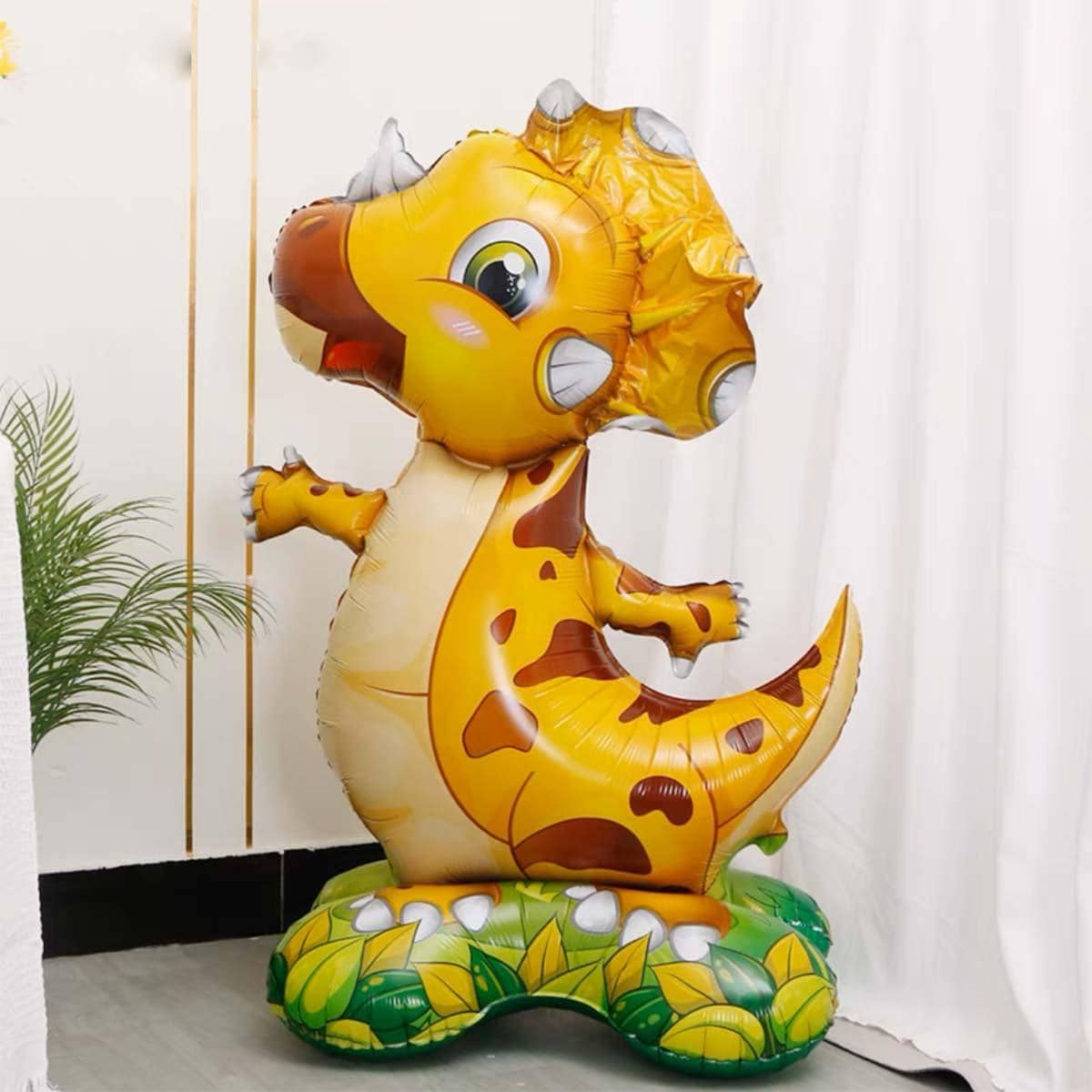 1pc Dinosaur Shaped Balloon, Decorative Balloon For Party,Christmas - Yellow - View 1