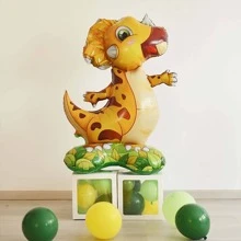 1pc Dinosaur Shaped Balloon, Decorative Balloon For Party,Christmas - Yellow - View 2
