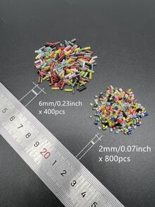 Glass Geometric DIY Bead For Women For DIY Jewelry Making - Green - View 3