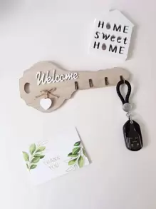 1入組鑰匙設計牆面掛鉤 - 彩色 - 查看 1