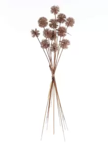 12/24 Stück künstliche Pflanze, Löwenzahn künstliche Blumen, künstliche Plastik Igelkugel Blume weiß braun, Fake Pflanze Heim Wohnzimmer Esszimmer Tischdekoration Weihnachtsartikel