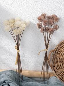 12/24 Stück künstliche Pflanze, Löwenzahn künstliche Blumen, künstliche Plastik Igelkugel Blume weiß braun, Fake Pflanze Heim Wohnzimmer Esszimmer Tischdekoration Weihnachtsartikel