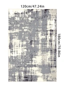 1 pieza Alfombra con estampado de dibujo vintage poliéster para casa - Multicolor - Ver 4